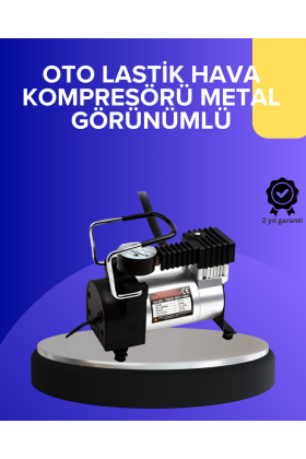 Metal Gövdeli Oto Lastik Hava Kompresörü 12V 140 PSI Hızlı Şişirme
