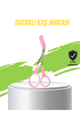 Taraklı Kaş Düzeltme Makası – Hassas Şekillendirme ve Kolay Kullanım