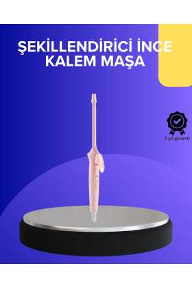 Profesyonel Saç Maşası 9mm Seramik Kaplama İnce Bukle Maşası