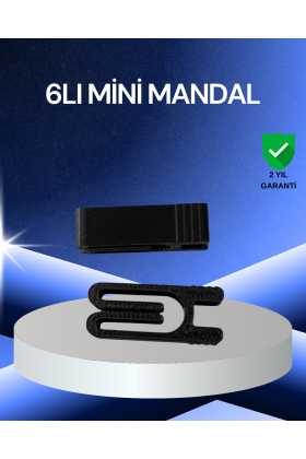 Poşet Kapatma Mandalı Hava Geçirmez 6 Adet Set