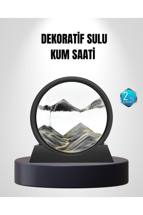 Zarif Cam Kum Saati – Ofis Ev ve Raf Dekoru için Estetik Tasarım