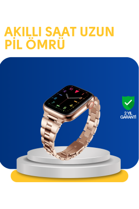 Türkçe Destekli Akıllı Saat Suya Dayanıklı Çok Fonksiyonlu