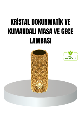 Kristal RGB LED’li Kumandalı Masa ve Gece Lambası – Renkli Işık Modlarıyla Şık Dekoratif Aydınlatma