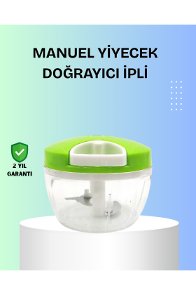 El Tipi Yiyecek Kıyıcı Üç Bıçaklı Pratik Doğrayıcı