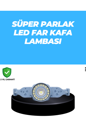 Uzun Pil Ömürlü Kamp ve Dağcılık Kafa Lambası