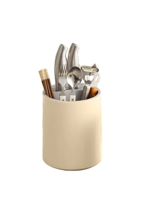 EZERE Çatal - Bıçak - Kaşık Saklama Ve Kurutma Kutusu Dönebilen Mutfak Düzenleyici-(5775)