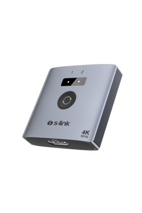 S-LINK SL-LU602C 2xHDMI 1Type-C 4K 60Hz Monitör Çoklayıcı (1PC-2Monitör veya 2PC- 1Monitör) Çift Yönlü Switch(1923)