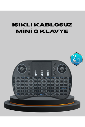 Aydınlatmalı Touchpad’li Q Klavye – Türkçe Karakterli USB Bağlantılı Numerik Tuş Takımı