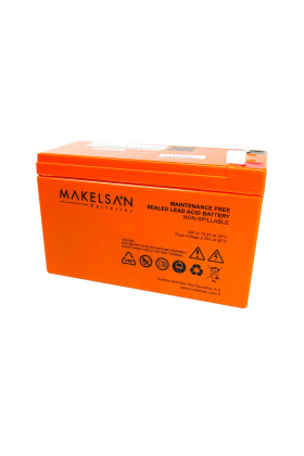 MAKELSAN 12V 9Ah Bakımsız Kuru Akü. UPS için Uygundur.(1923)
