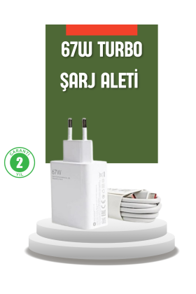 67 Watt Turbo Şarj Cihazı Xiaomi Redmi Note 10 11 12 Uyumlu