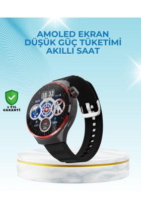 NFC Destekli Akıllı Saat AMOLED Ekranlı Şık Tasarım