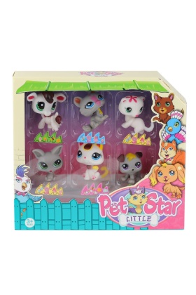 KZL-3046A3 Pet Star 6lı NessiWorldş Seti - Oyuncak