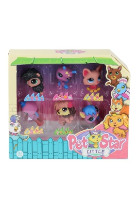KZL-3046A4 Pet Star 6lı Miniş Seti -Kızılkaya Oyuncak