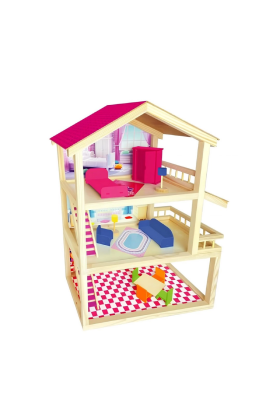 Oyuncak Ahşap Ev Seti