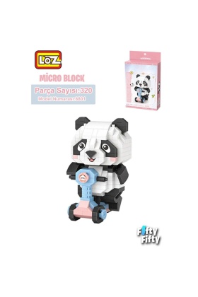 LZ8801 PANDA SCOOTER BLOCK OYUNCAK 320 PARÇA