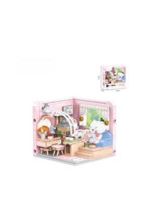 P885001 KEDİ ODASI 287 PARÇA BLOCK OYUNCAK