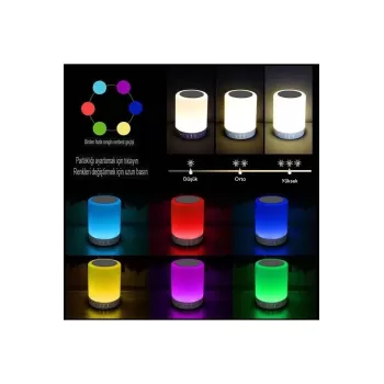 Newface CL-671 Şarjlı Dokunmatik Gece Lambalı Bluetooth Hoparlör