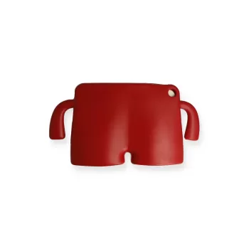 Newface iPad 10.2 (7.nesil) Kılıf Karakter Tablet Silikon - Kırmızı