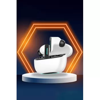 Newface LS-518 Aktif Gürültü Engelleyici Özellikli TWS Airpods Kulaklık - Beyaz-Siyah