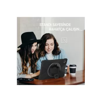 Newface Samsung Galaxy X200 Tab A8 10.5 Kılıf Amazing Tablet Kapak - Turuncu