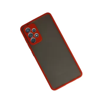 Newface Samsung Galaxy A72 Kılıf Montreal Silikon Kapak - Kırmızı