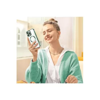 Newface iPhone 14 Pro Max Kılıf Kross Magneticsafe Kapak - Rose