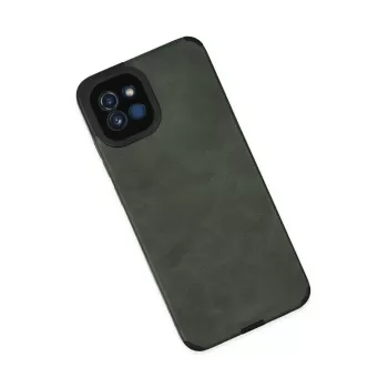 Newface Samsung Galaxy A03 Kılıf Loop Deri Silikon - Yeşil