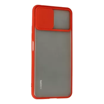 Newface Xiaomi Mİ 11 Lite Kılıf Palm Buzlu Kamera Sürgülü Silikon - Kırmızı