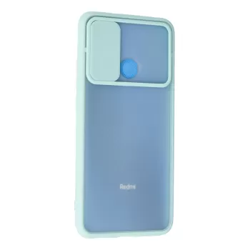 Newface Xiaomi Redmi 9C Kılıf Palm Buzlu Kamera Sürgülü Silikon - Turkuaz