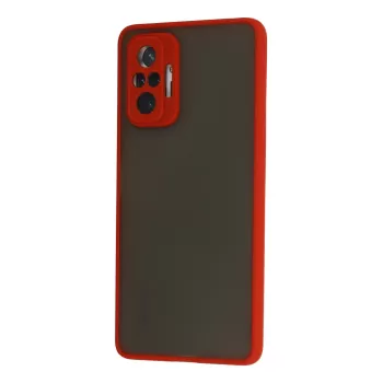 Newface Xiaomi Redmi Note 10 Pro Kılıf Montreal Silikon Kapak - Kırmızı