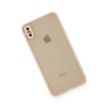 Newface iPhone XS Max Kılıf Montreal Silikon Kapak - Pembe