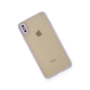 Newface iPhone XS Max Kılıf Montreal Silikon Kapak - Mor