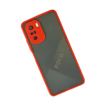 Newface Xiaomi Poco F3 Kılıf Montreal Silikon Kapak - Kırmızı