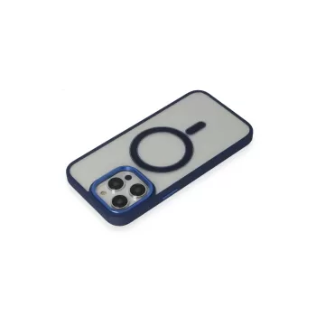 Newface iPhone 15 Pro Max Kılıf Room Magneticsafe Silikon - Lacivert