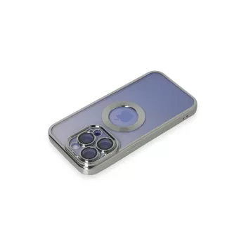 Newface iPhone 15 Pro Kılıf Slot Silikon - Gümüş