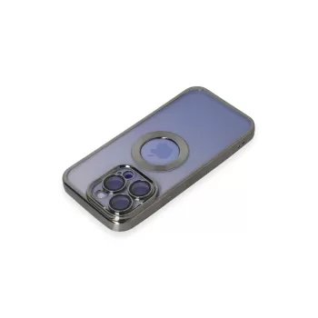 Newface iPhone 15 Pro Kılıf Slot Silikon - Titan Gri