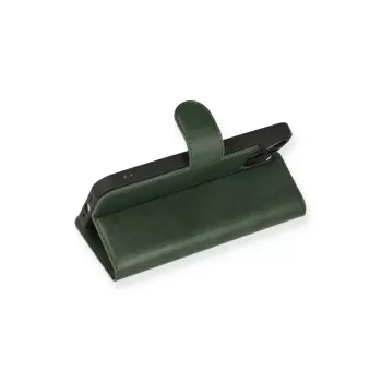 Newface iPhone 14 Kılıf Trend S Plus Kapaklı Kılıf - Yeşil