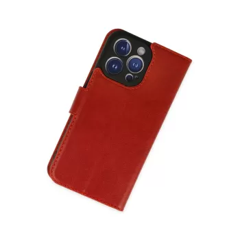 Newface iPhone 14 Pro Kılıf Trend S Plus Kapaklı Kılıf - Kırmızı