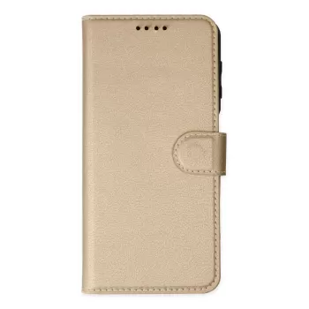 Newface iPhone 14 Pro Max Kılıf Trend S Plus Kapaklı Kılıf - Gold