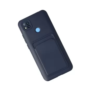 Newface Xiaomi Redmi 9C Kılıf Kelvin Kartvizitli Silikon - Lacivert