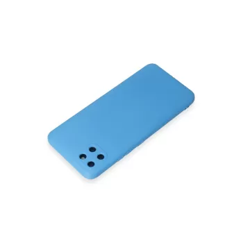 Newface Realme C11 Kılıf Nano içi Kadife Silikon - Mavi