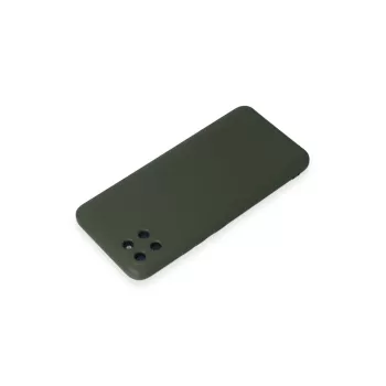 Newface Realme C11 Kılıf Nano içi Kadife Silikon - Koyu Yeşil