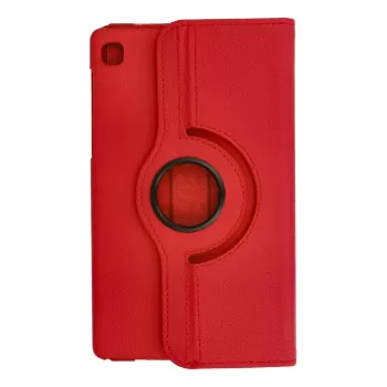Newface Samsung Galaxy T220 Tab A7 Lite 8.7 Kılıf 360 Tablet Deri Kılıf - Kırmızı
