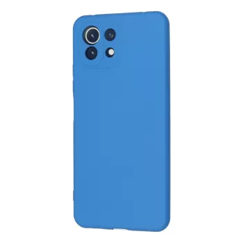 Newface Xiaomi Mİ 11 Lite Kılıf Nano içi Kadife Silikon - Mavi
