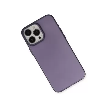 Newface iPhone 15 Pro Max Kılıf Modos Metal Kapak - Derin Mor