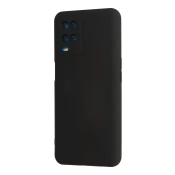 Newface Oppo A54 4G Kılıf Nano içi Kadife Silikon - Siyah