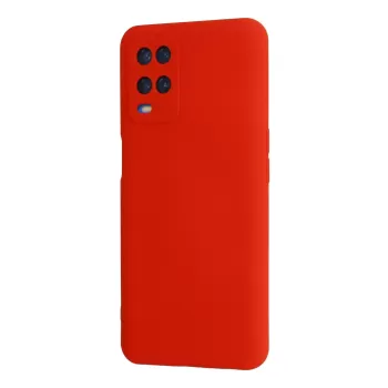 Newface Oppo A54 4G Kılıf Nano içi Kadife Silikon - Kırmızı