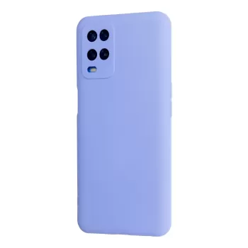 Newface Oppo A54 4G Kılıf Nano içi Kadife Silikon - Lila