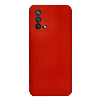 Newface Oppo A74 4G Kılıf Nano içi Kadife Silikon - Kırmızı