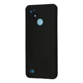 Newface Realme C21 Kılıf Nano içi Kadife Silikon - Siyah
